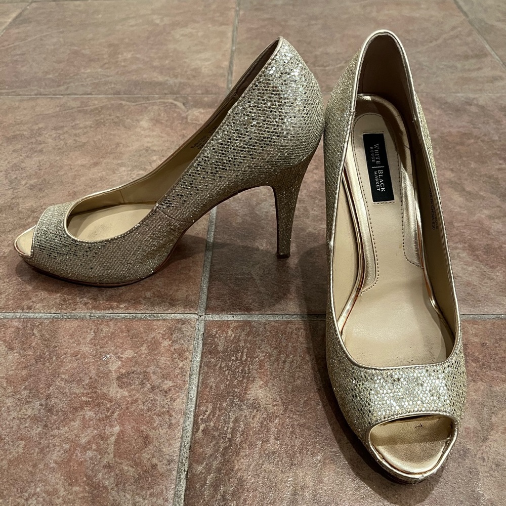 WHBM good peep toe heels - size 7.5
